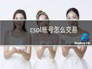 csol帐号怎么交易