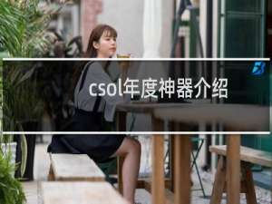 csol年度神器介绍