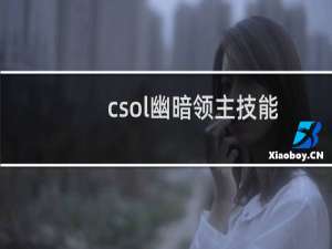 csol幽暗领主技能