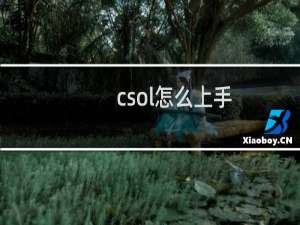 csol怎么上手