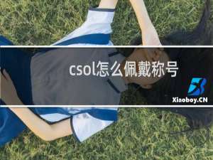 csol怎么佩戴称号