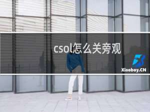 csol怎么关旁观