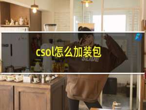 csol怎么加装包