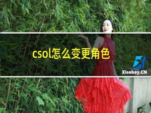 csol怎么变更角色