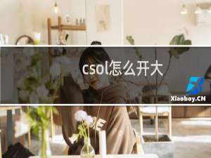 csol怎么开大