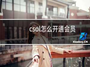 csol怎么开通会员