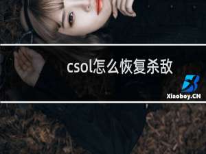 csol怎么恢复杀敌