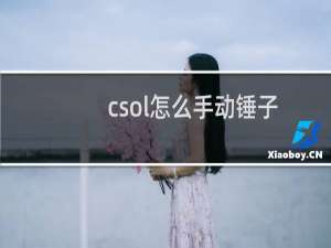 csol怎么手动锤子