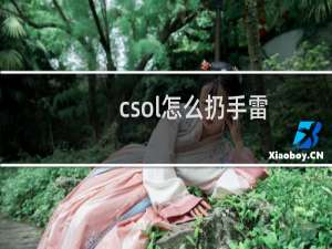 csol怎么扔手雷
