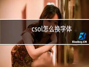 csol怎么换字体