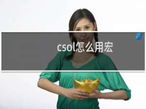 csol怎么用宏