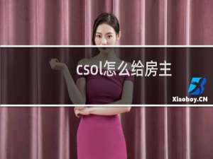 csol怎么给房主