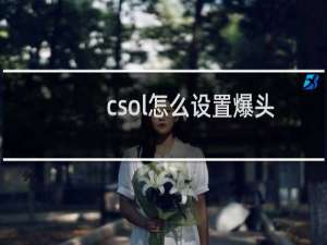 csol怎么设置爆头