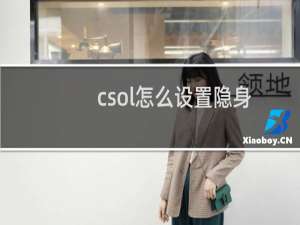 csol怎么设置隐身