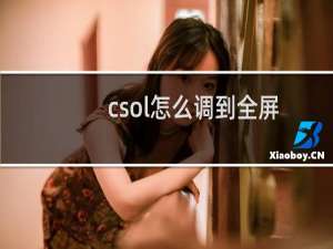 csol怎么调到全屏