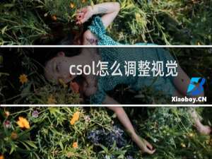 csol怎么调整视觉