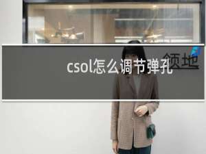 csol怎么调节弹孔