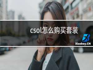 csol怎么购买套装