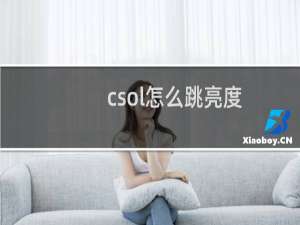 csol怎么跳亮度