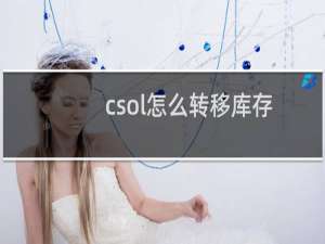 csol怎么转移库存