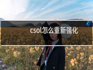 csol怎么重新强化