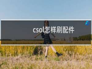 csol怎样刷配件