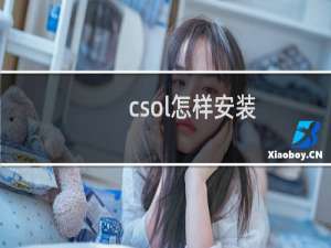 csol怎样安装