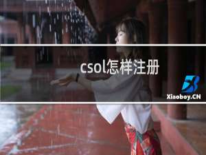 csol怎样注册