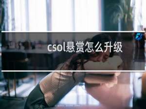 csol悬赏怎么升级