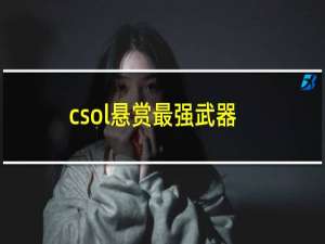 csol悬赏最强武器