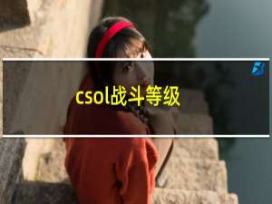 csol战斗等级