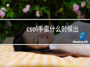 csol手雷什么时候出