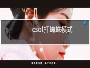 csol打蜘蛛模式