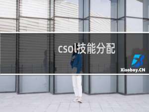 csol技能分配