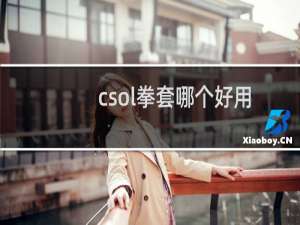 csol拳套哪个好用