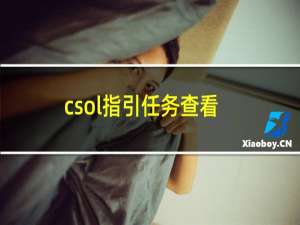 csol指引任务查看