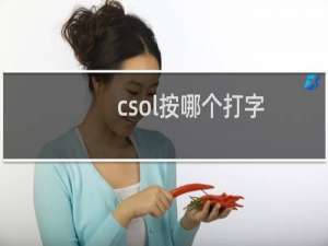 csol按哪个打字