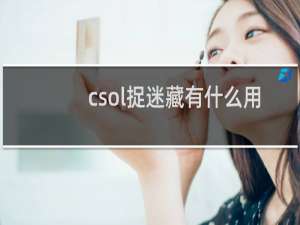 csol捉迷藏有什么用