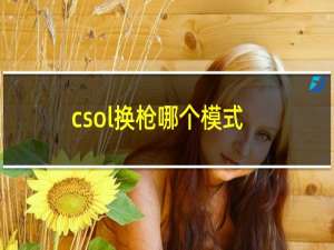 csol换枪哪个模式