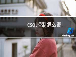 csol控制怎么调