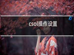 csol操作设置