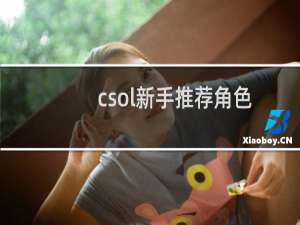 csol新手推荐角色