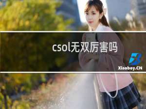 csol无双厉害吗