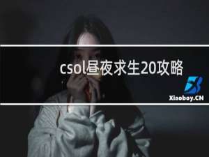 csol昼夜求生 攻略