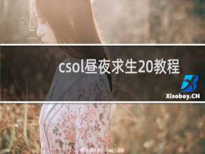csol昼夜求生 教程