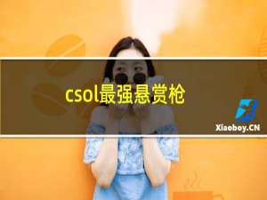 csol最强悬赏枪