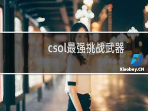 csol最强挑战武器