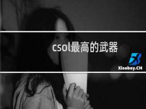 csol最高的武器
