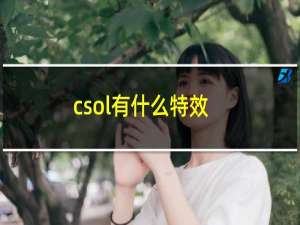 csol有什么特效