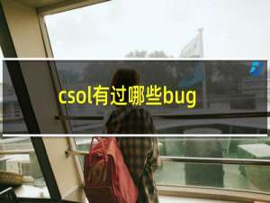 csol有过哪些bug